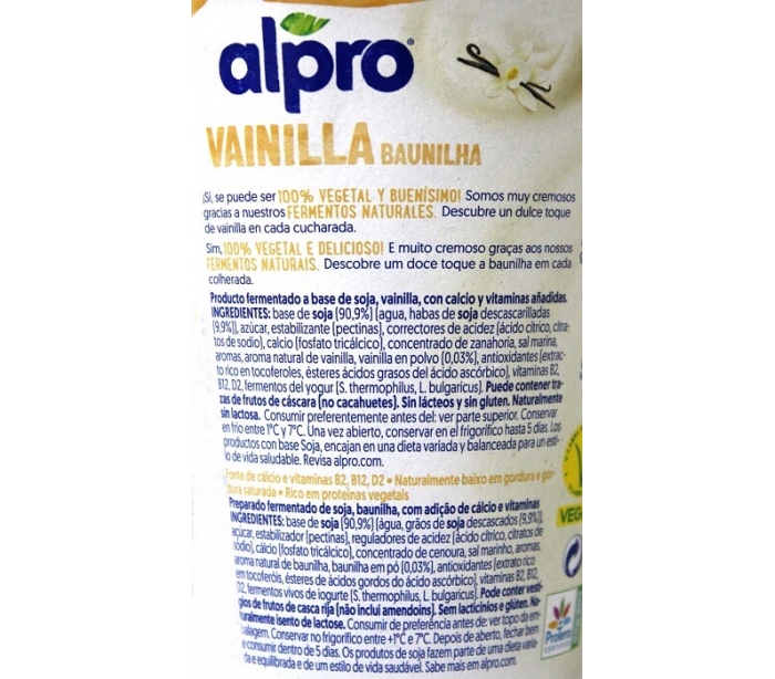 YOGUR SOJA VAINILLA ALPRO 400 GR