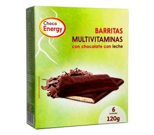 BARRITAS MULTIVITAMINAS CHOCOLATE CON LECHE YO SOY VITAL 120 GR.