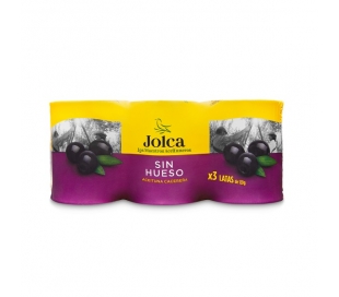 ACEITUNA NEGRA CACEREÑA JOLCA PACK 3X50 GR.