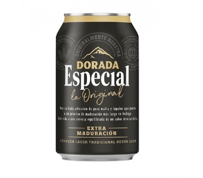 Set de 3 botella aluminio Cerveza Dorada edición limitada 33cl, España