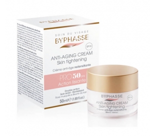 CREMA ANTIEDAD PRO 50AÑOS, REDENSIFICANTE BYPHASSE 60 ML.