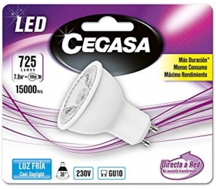 BOMBILLA LED 7.8 W LUZ FRIA CEGASA 1 UN.