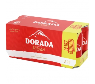 CERVEZA PILSEN DORADA PACK 8X330 CL,LATA