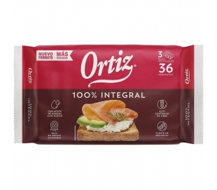 PAN TOSTADO INTEGRAL ORTIZ 320 GRS.