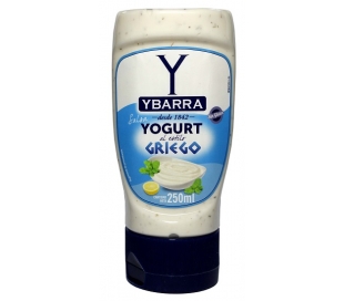 SALSA YOGURT AL ESTILO GRIEGO YBARRA 250 ML.