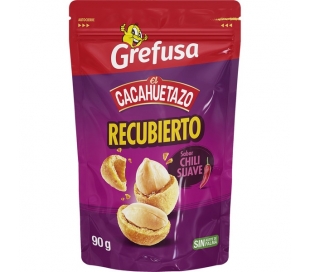 CACAHUETES RECUBIERTO CHILI SUAVE EL CACAHUETAZO 90 GR.