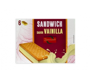 HELADO SANDWICH VAINILLA TAMARINDO PACK 6X100 ML.