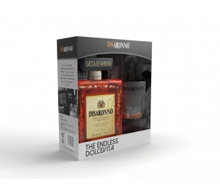 LICOR AMARETTO DISARONNO 70 CL+VASO DOLVE VITA GRATIS