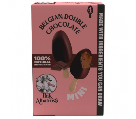 helado-belgian-double-chocolate-pink-albatros-pack-4x50-ml