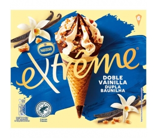 HELADO EXTREME DOBLE VAINILLA NESTLÉ PACK 6X120 ML.