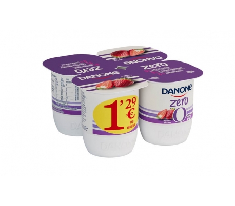 yogur-zero-fresa-danone-pack-4x120-gr