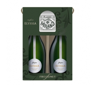 CAVA GRAN CUVEE ELYSSIA 2BOT 75 CL.+PANETTONE