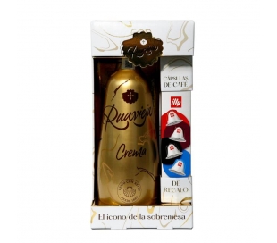 LICOR CREMA ORO RUAVIEJA 70CL+4CÁPSULAS CAFÉ