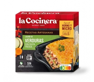 LASAÑA DE VERDURAS LA COCINERA 280 GR.