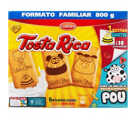 GALLETAS TOSTA RICA CUETARA 800 GR.