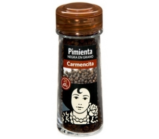 CONDIMENTO PIMIENTA NEGRA GRANO CARMENCITA 47 GRS.