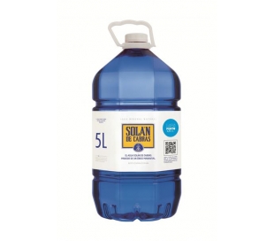 AGUA MINERAL NATURAL SOLAN CABRAS 5 L.