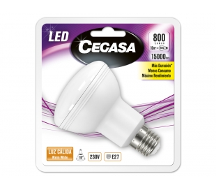 BOMBILLO LED R80 10W.E27 CALIDA CEGASA 1U