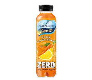 AGUA MINERAL ZUMO NARANJA,ZANAHORIA SAN BENEDETTO 0,4 L.