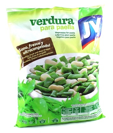 Verdura para paella congelada Carrefour 450 g.