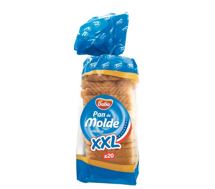 Pan De Molde Clasico Xxl Dulia 850 Grs