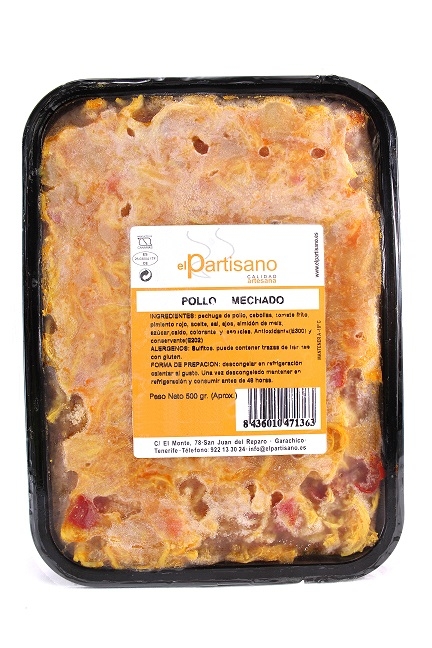 POLLO MECHADO SALSA 500G+