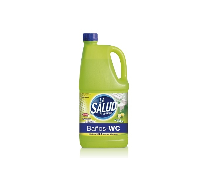UNEX Lejía con Detergente Limón, 2L - Limpiadores de Baño 