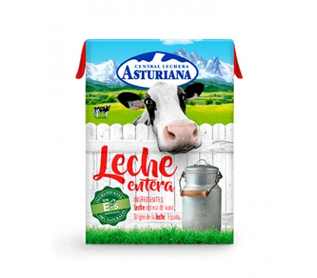 Leche entera ASTURIANA, pack 6x200 ml