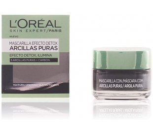 MASCARILLA FACIAL EFEC.DETOX ARCILLAS LOREAL 50 ML.