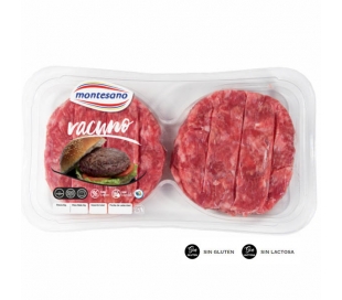 CARNICERIA FRESCA BURGER MEAT VACUNO MONTESANO 320 GR.