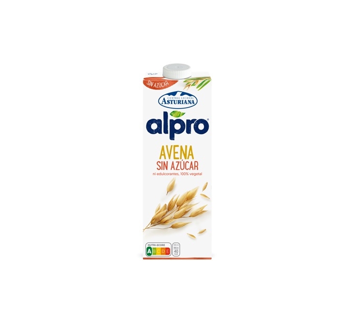 BEBIDA DE AVENA ALPRO, SIN AZUCAR ASTURIANA 1 L.