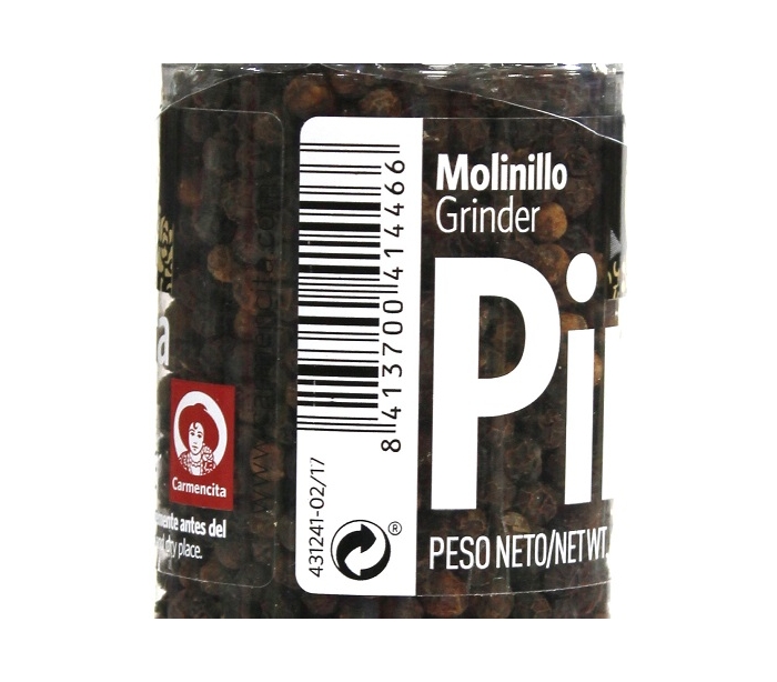 Pimienta negra grano molinillo - Morales Alimentación