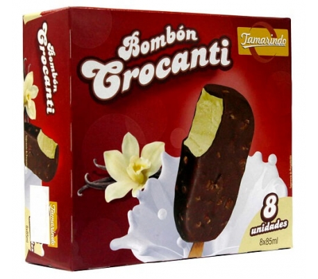 HELADO BOMBON CROCANTI TAMARINDO PACK 8X85 GR.