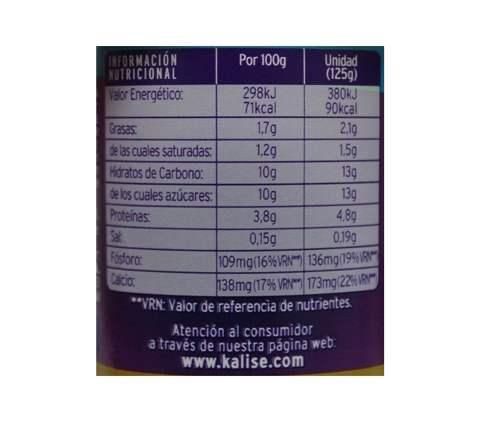 Sin lactosa sabor a Coco 4x125Grs – Kalise