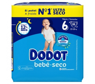 PAÑALES 13-18 KG T.6 DODOT 28 UN.