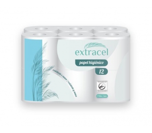 PAPEL HIGIENICO EXTRACEL 12 ROLLOS